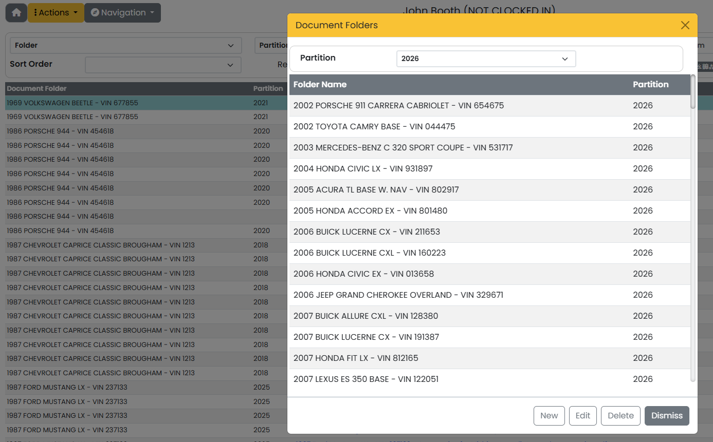 Partitions and Folders